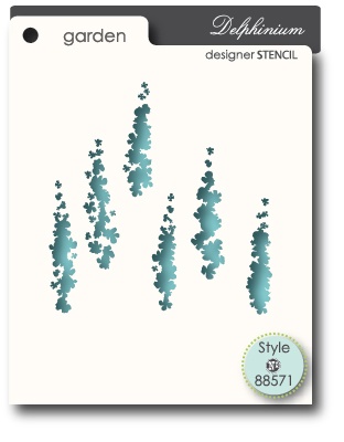 Маска від Memory Box - Stensils - Delphinium