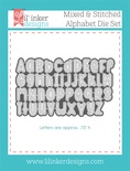 Нож для вырубки от Lil' Inker Designs - Mixed & Stitched Alphabet Die Set