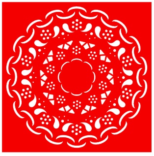 Трафарет - Салфетка4, 18*18см