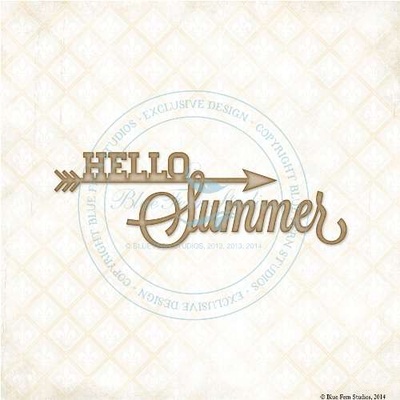 Чипборд Blue Fern StudiOs-Hello Summer