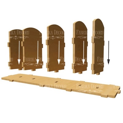 Заготовка ТМ Фабрика Декору - Дерев’яний органайзер для письмових засобів Автобус