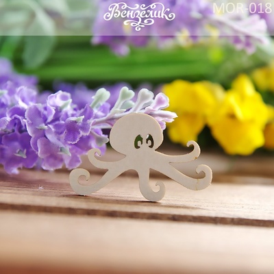 Чипборд від Вензелик - Восьминіг 2, розмір: 50x31 мм