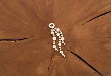 Чипборд от WOODchic - Подвеска "Капельки"