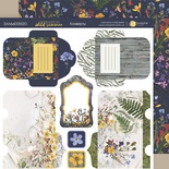 Аркуш двостороннього паперу 20x20cм Конверти Herbarium Wild summer від Scrapmir