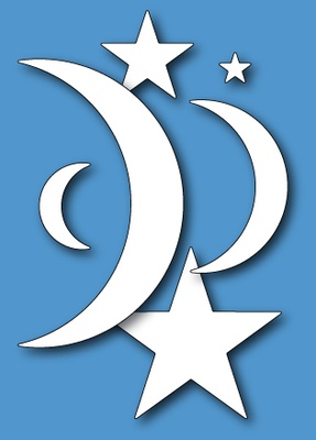 Ніж для вирубки від Memory Box - Over The Moon And Stars