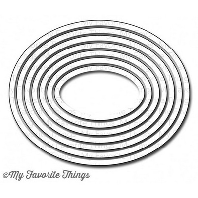 Ніж для вирубки My Favorite Things - Die-namics Oval STAX Set 1, 7 шт.