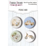 Набір скрап-фішок 4шт. Boho Baby Boy #589, ТМ Фабрика Декору