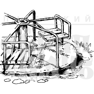 Акриловий штамп "Гойдалки-каруселі"