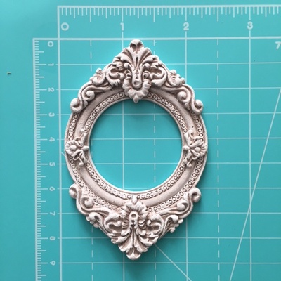 Рамочка гіпсова з патинуванням від E.В.A., 5.7x8.6 см