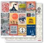 Папір для скрапбукінгу від ScrapBerryʼs - чоловічий відпочинок - Картка 1, 30, 5x30,5см, 190 г/м², двосторонній, 1 аркуш