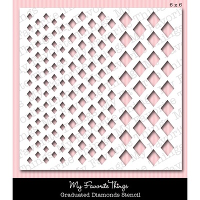 Маска My Favorite Things - Stensils MPD Graduated Diamonds, 15x15см (MFT - ST-11)