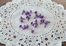 Набор брадсов от ScrapBerry's, сиреневые, 8х4,5 мм, 20 шт