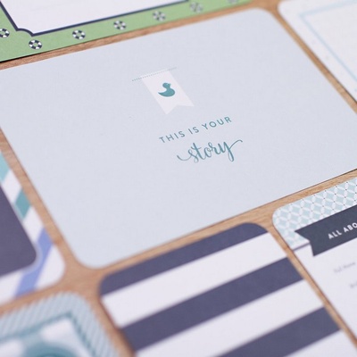 Набір карток Project Life by Becky Higgins - Core Kit - Baby Boy, 616 штук