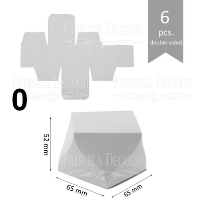 Набір паперових заготовок 009, ТМ Fabrika Dekoru, 6 штук, вибір кольору