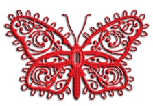 Ніж для вирубки Lace Flourish Butterfly від Cheery Lynn Designs