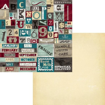 Аркуш двосторонній Fancy Pants - Timbergrove Bits-n-Pieces Paper, 30x30 см