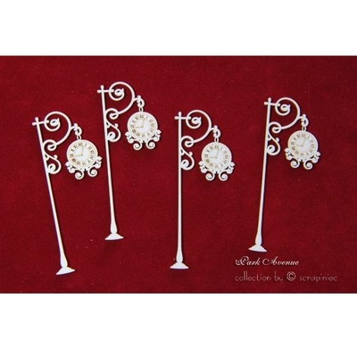 Чипборд Scrapiniec - Годинник великий Park Avenue 03, 4