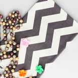 Ткань Оксфорд, Шеврон Крупный, серый, 45х55 см