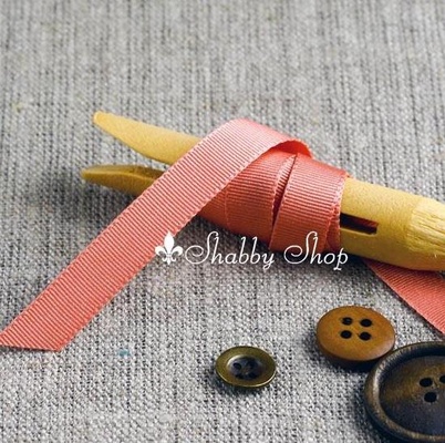 Стрічка American Crafts рожева у напівгорошок, ширина 9,5мм, 90 см