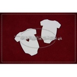 Чипборд Scrapiniec - Бодіки з сердечком, 8 штук