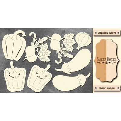 Набор чипбордов TM Fabrika Decoru FDCH-205, цвет молочный, крафт