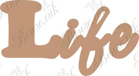 Чипборд від Вензелик - Life 02, розмір: 36*66 мм