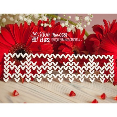 Чипборд ScrapBox - Бордюр в’язаний Hw-038