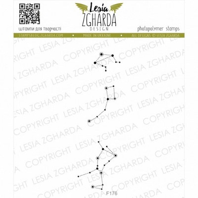 Набор акриловых штампов Lesia Zgharda F176 Сузір'я