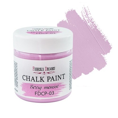 Крейдова фарба Chalk Paint Ягідний смузі 50ml, ТМ Фабрика Декору