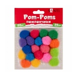 Помпони SANTI кольорові 25мм 20 шт.
