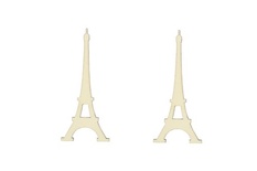 Лазерные вырубки из дерева от Scrapberry's - Эйфелева башня, 10см (уп. 2 шт.)