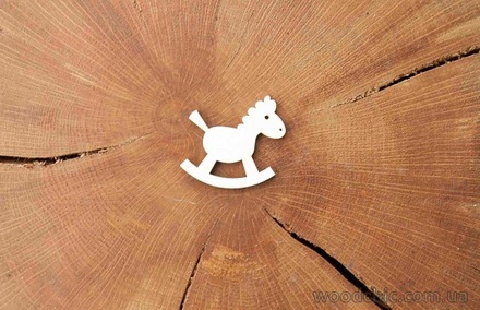 Чипборд "Конек" от WOODchic, 4х3,7 см