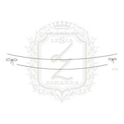 Акриловий штамп Lesia Zgharda Шнурочки з бантиками N039, розмір упаковки 5x15см