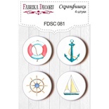 Набір скрап-фішок від ТМ Фабрика Декору з 4 шт. FDSC 081