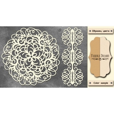 Чипборд Фабрика Декору - FDCH-125, колір молочний, крафт