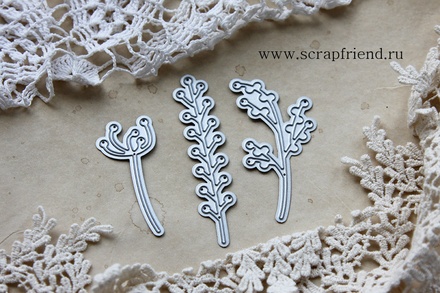 Набор ножей для вырубки от Scrapfriend - Лина Весна, 3 штуки