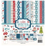 Набір паперу для скрапбукінгу Echo Park - I Love Winter, 12+2 аркуша, 30x30 см