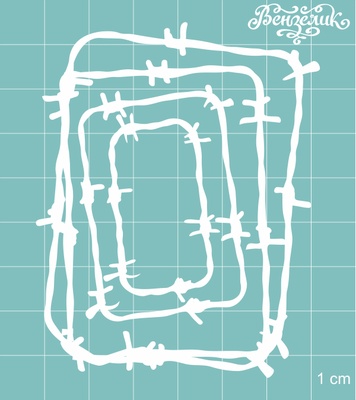 Чипборд від Вензелик - Набір " Колючки " 03, розмір: 63x80 мм