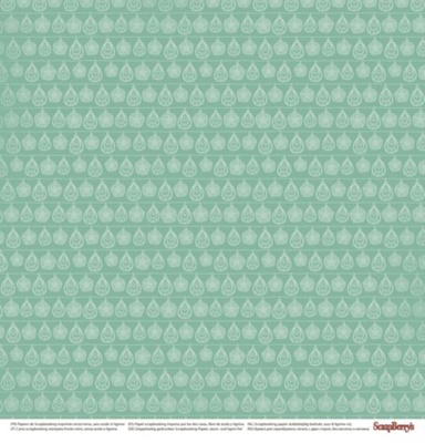 Бумага для скрапбукинга от ScrapBerry's - Драгоценности - Подвески, двусторонняя, 30,5x30,5 см