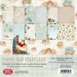 Набор плотной скрапбумаги от Craft & You Design - Silent Night, 30x30 см, 12 шт, 250 гр/м3