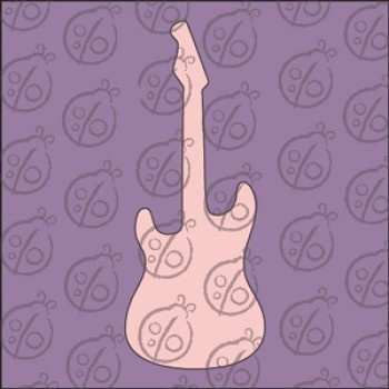 Чипборд. Міні. Гітара, 3,5х1,5см