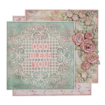 Ніж для вирубки від Spellbinders - Swirl Lattice Panel