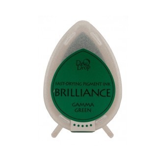 Чернила для штампинга Tsukineko - Brilliance Dew Drops Gamma Green