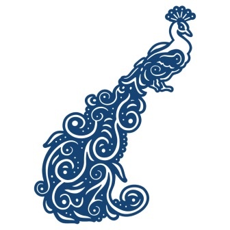 Ніж для вирубки від TatteRed Lace - Peacock Swirls - Павич