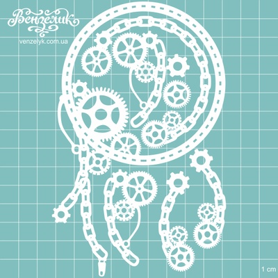 Чипборд від Вензелик - Набір Стімпанк 03, розмір: 9,4x14,8 см