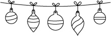 Штамп від Poppystamps - String of Ornaments