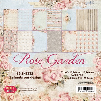 Набір паперу для скрапбукінгу від Craft (#You Design - ROSE GARDEN, 15,2×2, 36