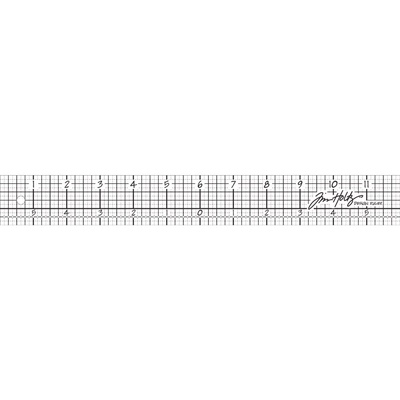 Линейка от Tim Holtz Acrylic Design Ruler 12", длина 12 дюймов