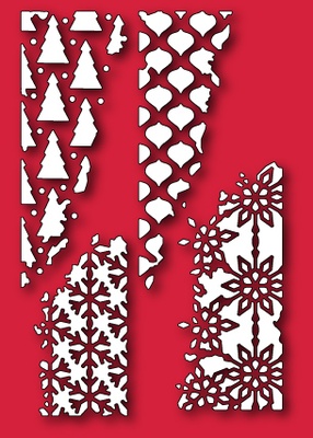 Ніж для вирубки від Memory Box - Distressed Holiday Collage