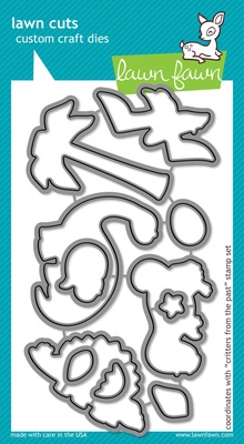 Ножі від Lawn Fawn - Lawn Cuts - Critters from the Past Dies- Динозаврики